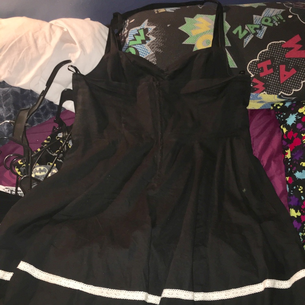 Super cute black halter dress from hot topic